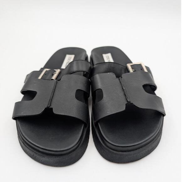 Steve Madden Mayhem Slide Sandal Open Toe Women's Black Size US8.5 EU39 - Picture 2 of 12
